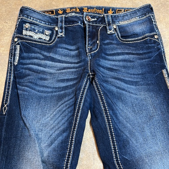 Women’s rock revival skinny jeans, size 29, in the same measures about 31” - Picture 2 of 9